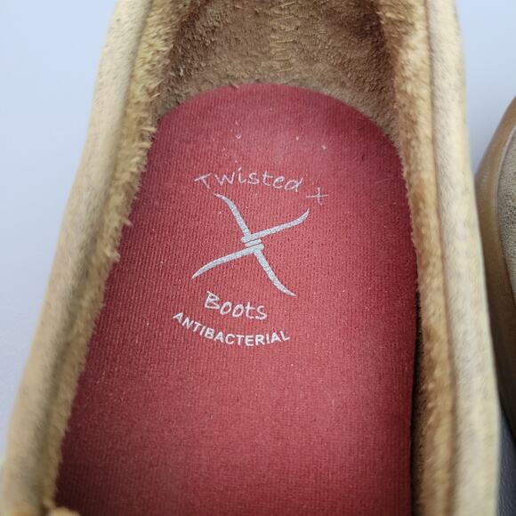 Youth Twisted X Bomber Slip On Shoe Leather Lace Up Moc Neon Yellow Size 4.5 - Picture 7 of 10